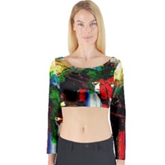 Catalina Island Not So Far 6 Long Sleeve Crop Top