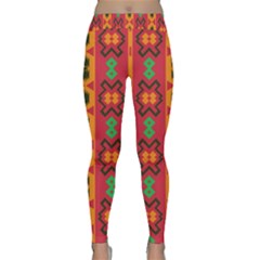 Tribal Shapes In Retro Colors                                 Yoga Leggings