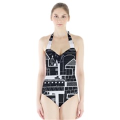 Drawing  Halter Swimsuit by ValentinaDesign