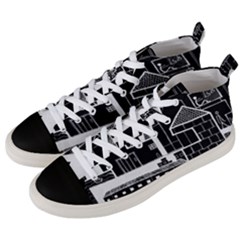 Drawing  Men s Mid-top Canvas Sneakers by ValentinaDesign