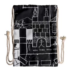 Drawing  Drawstring Bag (large)