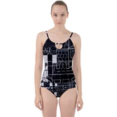 Drawing  Cut Out Top Tankini Set