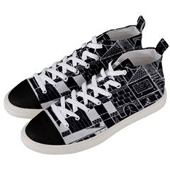 Drawing  Men s Mid-top Canvas Sneakers