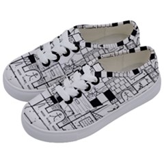Drawing  Kids  Classic Low Top Sneakers by ValentinaDesign