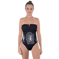 Drawing  Tie Back One Piece Swimsuit