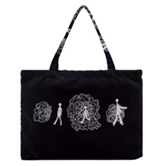 Drawing  Zipper Medium Tote Bag