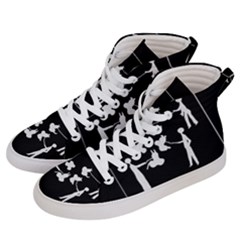 Drawing  Women s Hi-top Skate Sneakers by ValentinaDesign