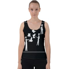 Drawing  Velvet Tank Top by ValentinaDesign