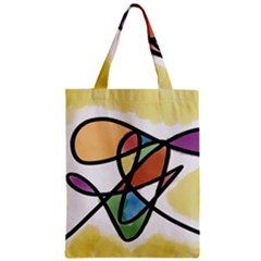 Abstract Art Colorful Zipper Classic Tote Bag by Modern2018