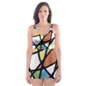 Abstract Art Colorful Skater Dress Swimsuit View1