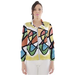 Abstract Art Colorful Wind Breaker (women) by Modern2018