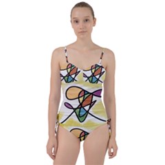 Abstract Art Colorful Sweetheart Tankini Set by Modern2018