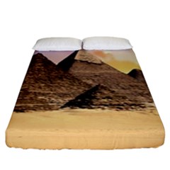 Ancient Archeology Architecture Fitted Sheet (King Size)