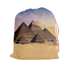 Ancient Archeology Architecture Drawstring Pouches (XXL)