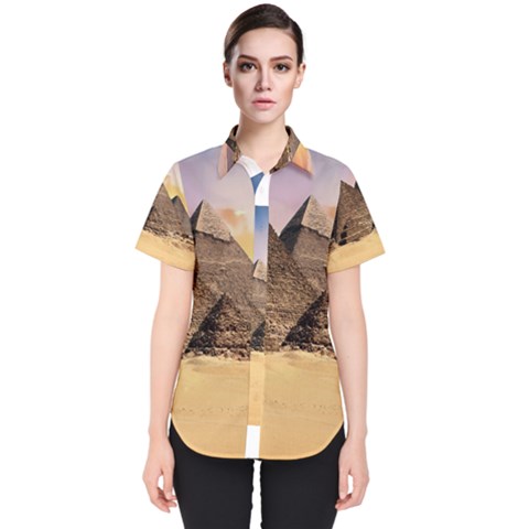 Ancient Archeology Architecture Women s Short Sleeve Shirt by Modern2018