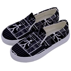 Drawing Kids  Canvas Slip Ons