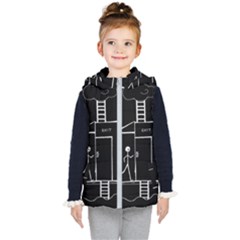Drawing Kid s Hooded Puffer Vest