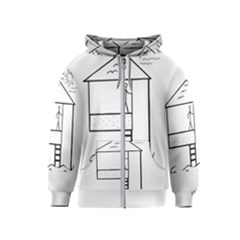 Drawing Kids  Zipper Hoodie by ValentinaDesign