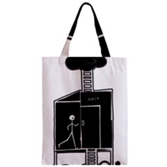 Drawing Zipper Classic Tote Bag by ValentinaDesign