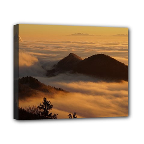 Homberg Clouds Selva Marine Canvas 10  X 8  by Simbadda