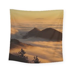 Homberg Clouds Selva Marine Square Tapestry (Small)