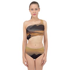 Homberg Clouds Selva Marine Spliced Up Swimsuit