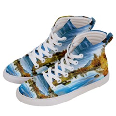 Dolomites Mountains Italy Alpin Women s Hi-top Skate Sneakers by Simbadda