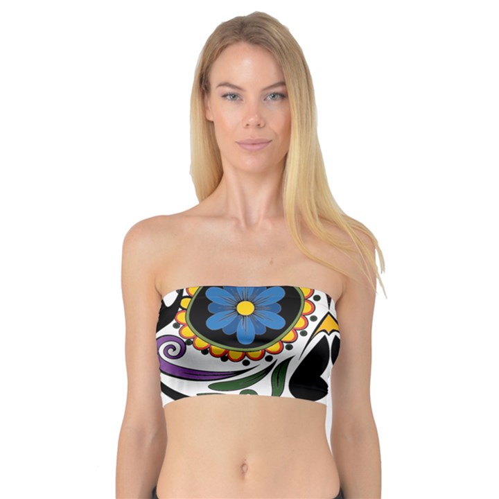 Cranium Sugar Skull Bandeau Top