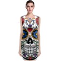 Cranium Sugar Skull Sleeveless Velvet Midi Dress View1