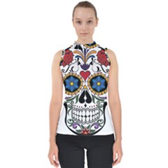 Cranium Sugar Skull Shell Top by StarvingArtisan