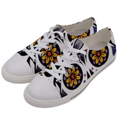 Sugar Skull Women s Low Top Canvas Sneakers by StarvingArtisan