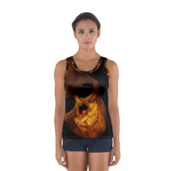 Laughing Skull Sport Tank Top  by StarvingArtisan