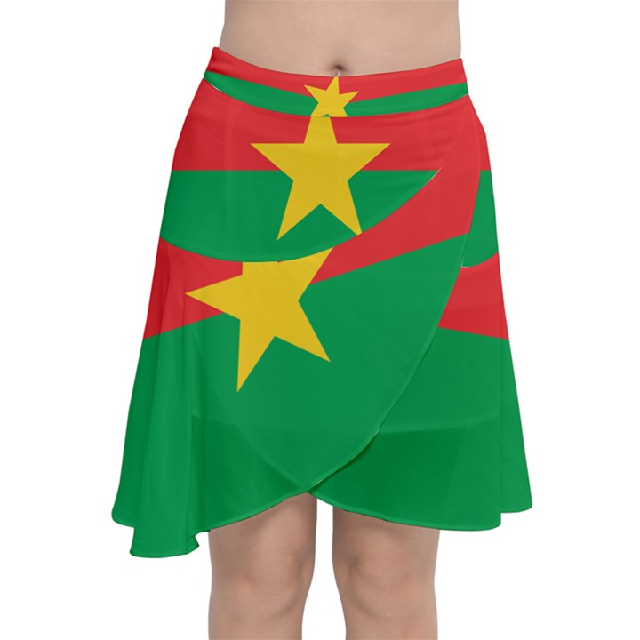 Flag of Burkina Faso Chiffon Wrap
