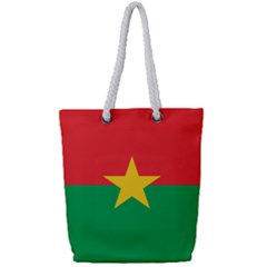 Flag Of Burkina Faso Full Print Rope Handle Tote (small) by abbeyz71