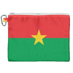 Flag Of Burkina Faso Canvas Cosmetic Bag (xxl)