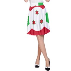 Flag of Burundi A-Line Skirt