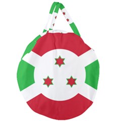 Flag of Burundi Giant Round Zipper Tote