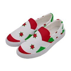 Flag of Burundi Women s Canvas Slip Ons