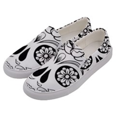 Sugar Skull Men s Canvas Slip Ons by StarvingArtisan