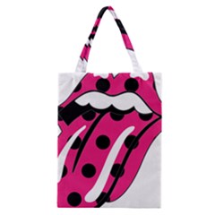 Pink Tongue Classic Tote Bag by StarvingArtisan