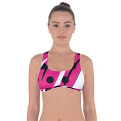 Pink Tongue Got No Strings Sports Bra by StarvingArtisan