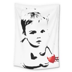 Cupid s Heart Large Tapestry by StarvingArtisan