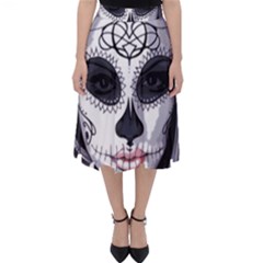 Sugar Skull Folding Skater Skirt by StarvingArtisan