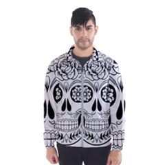 Sugar Skull Wind Breaker (men) by StarvingArtisan