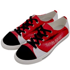 Oooooh Lips Men s Low Top Canvas Sneakers by StarvingArtisan