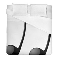 Music Note Duvet Cover (full/ Double Size) by StarvingArtisan