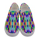 ARTWORK BY PATRICK-COLORFUL-35 Women s Canvas Slip Ons View1