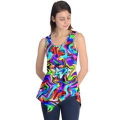 Artwork By Patrick-colorful-40 Sleeveless Tunic by ArtworkByPatrick