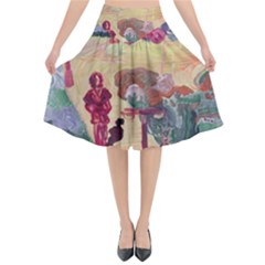 Trail Flared Midi Skirt by bestdesignintheworld