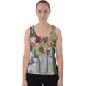 Sunflowers And Lamp Velvet Tank Top View1